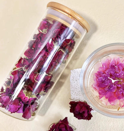 奢华草本茶系列 - 茉莉绿茶、玫瑰花茶、女性健康混合茶及滋养花茶袋