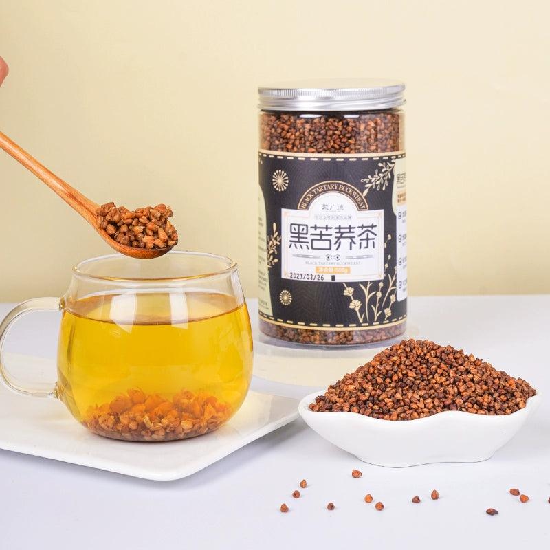 Premium Tartary Buckwheat Tea - Dark Roasted, Sichuan Daliangshan Origin, Whole Grain Barley & Tartary Buckwheat Blend, Rich Malt Flavor - Dwtea.com
